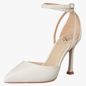 Vince Camuto Women's White Ankle Strap Heels